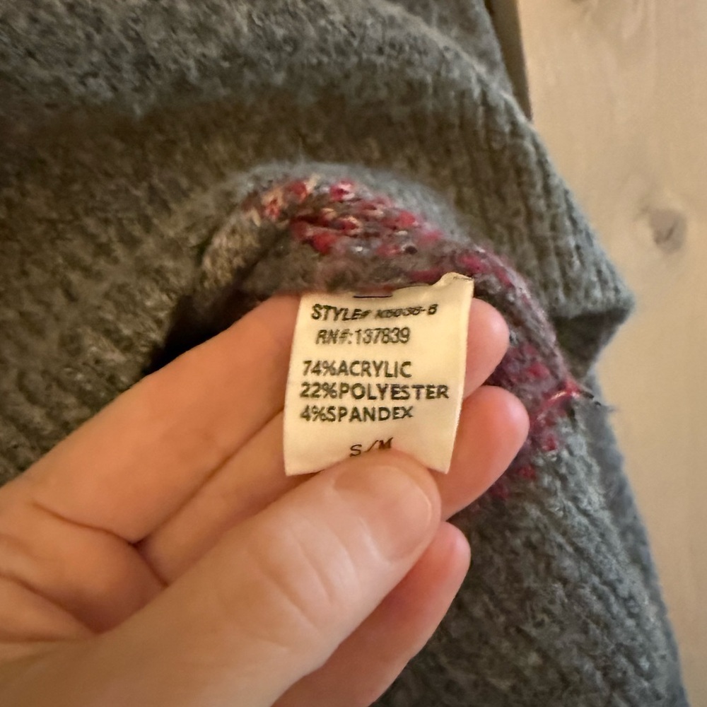 LIKE NEW Dreamers by Debut Chic Gray Bear Sweater - Picture 10 of 12